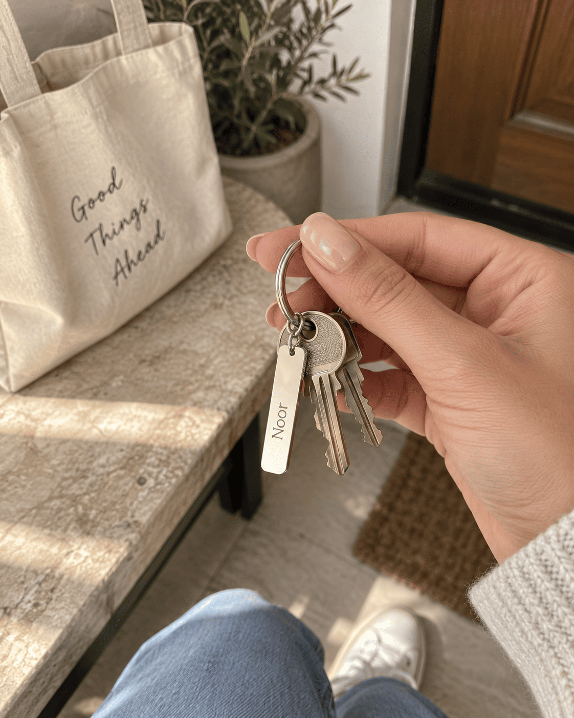 Gepersonaliseerde sleutelhanger van Maison Unica